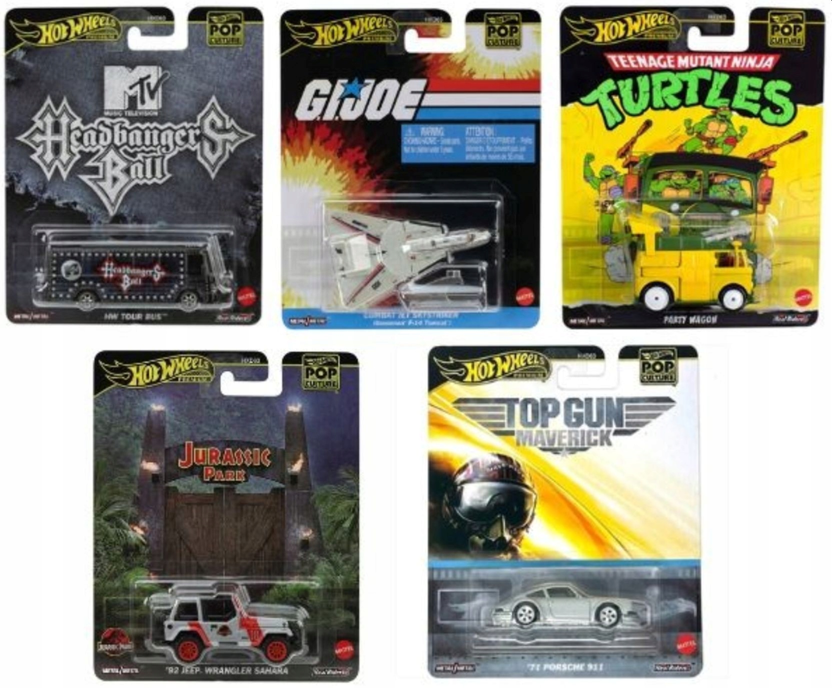 Hot Wheels Premium Pop Culture Set 5 Modeli HXD63