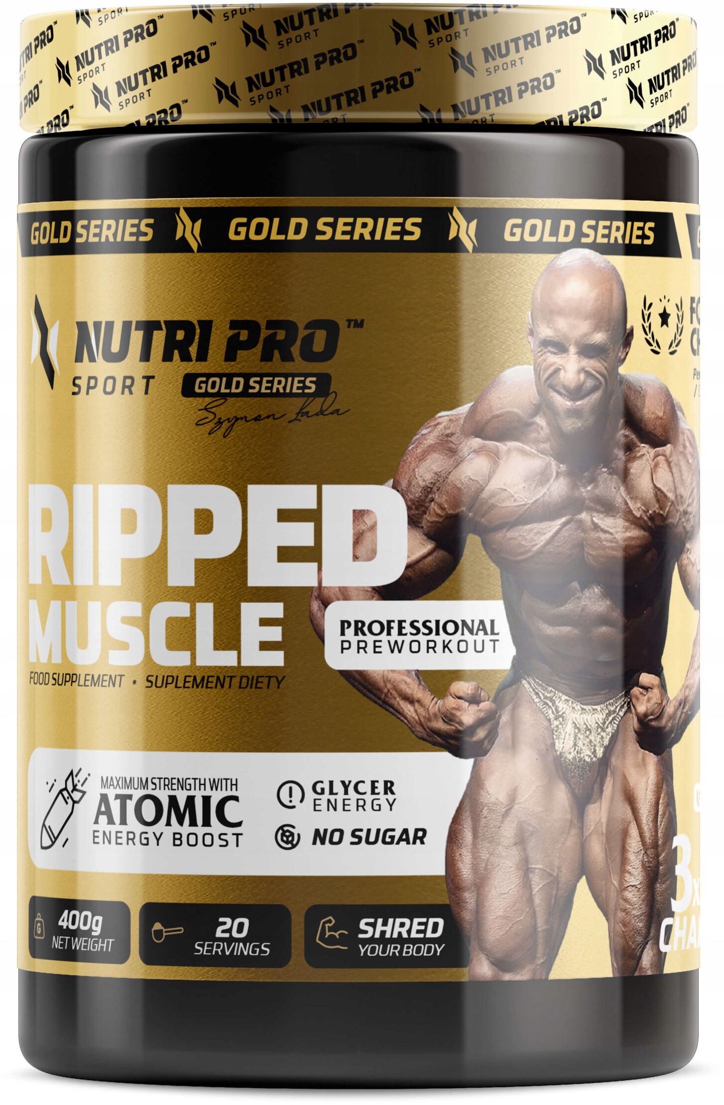Nutri Pro Sport Ripped Muscle 400g Gold Series Předtréninková Pumpa
