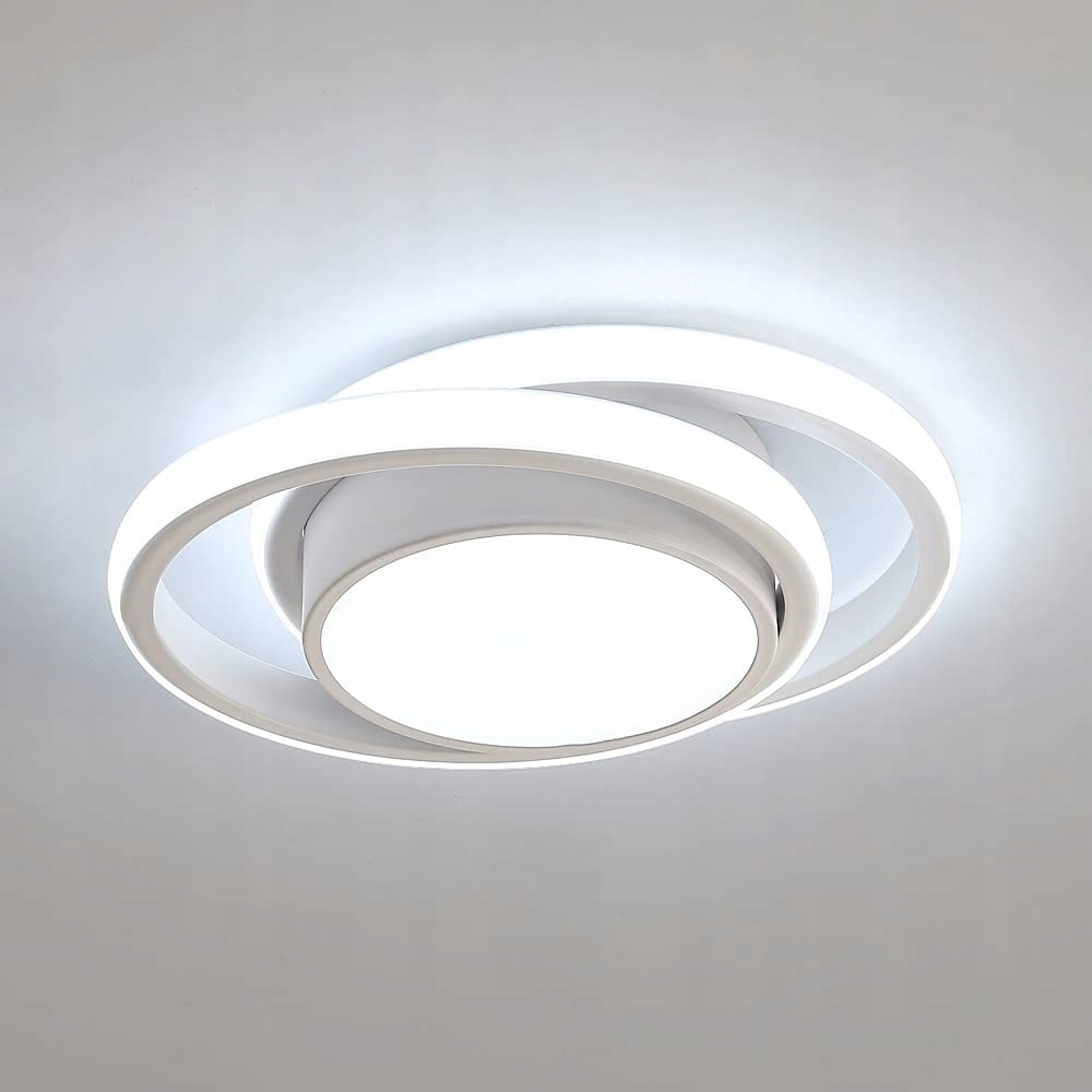 LAMPA SUFITOWA LED PLAFON OKRĄGŁY BIAŁY 32W 6500K - NOWOCZESNA DO SALONU