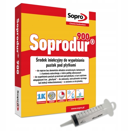 Sopro SOPRODUR 900 0,5kg + Strzykawka EAN (GTIN) 5901740900504