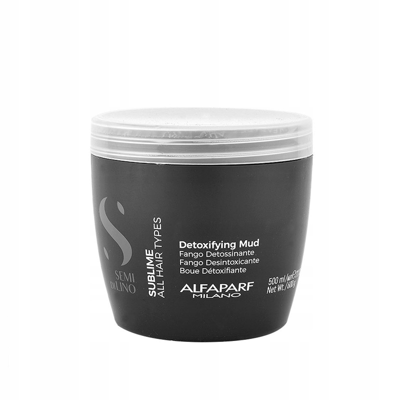 Alfaparf Semi Di Lino Sublime Detoxifying čistící maska 500 ml bahenní