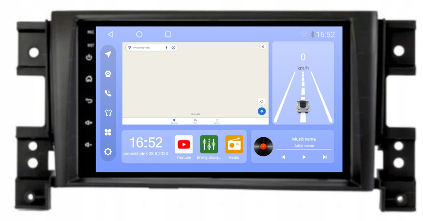 Rádio Suzuki Grand Vitara 05-14R Android 8GB 256GB Carplay Wifi Modem Sim
