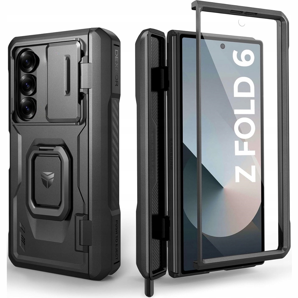 Pancéřové Pouzdro Dexnor pro Galaxy Z Fold 6, s prostorem pro dotykové pero S-Pen