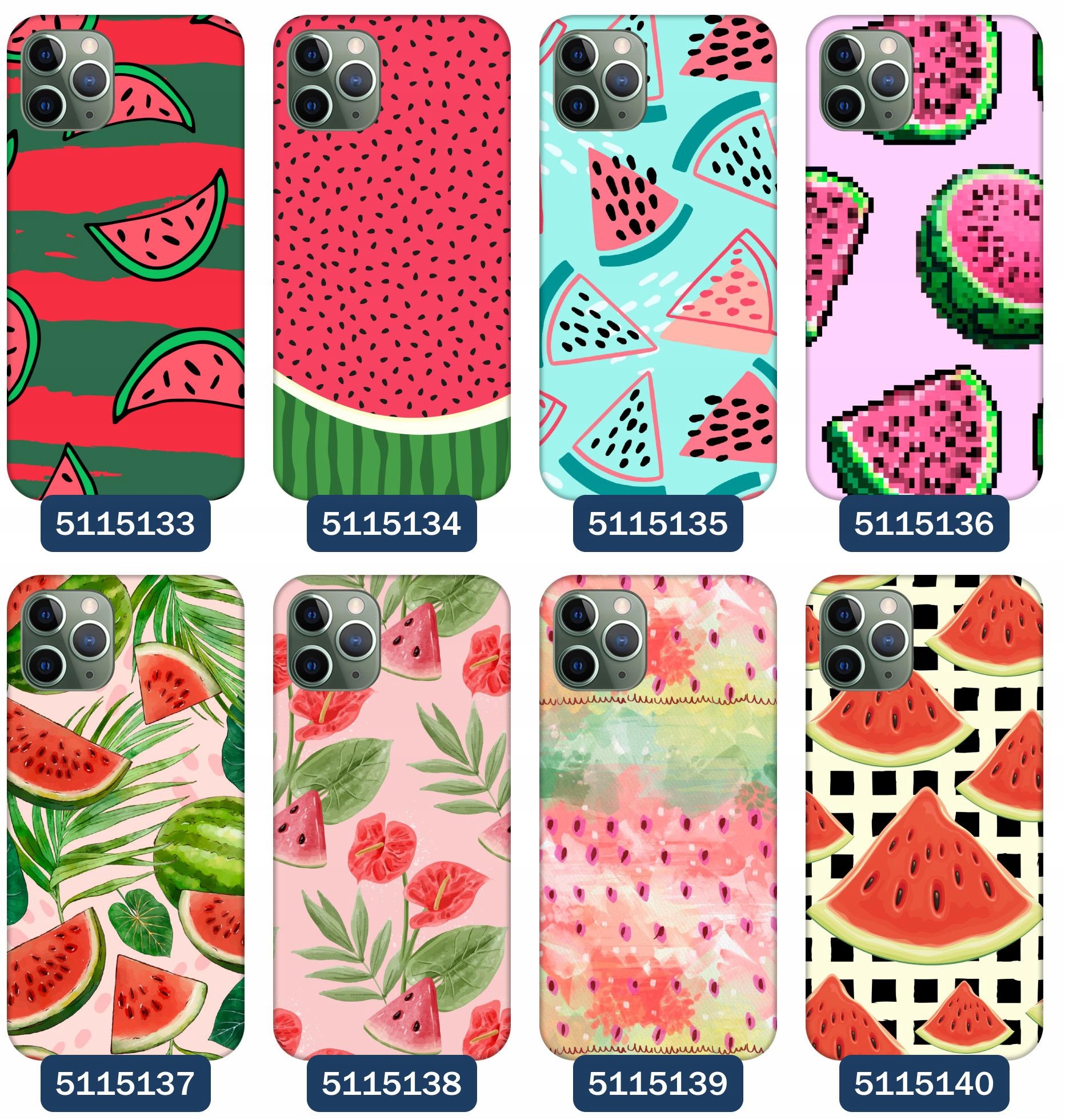 Etui do iPhone 11 Pro Wzory Arbuz Melon Watermelon Owoc Typ plecki