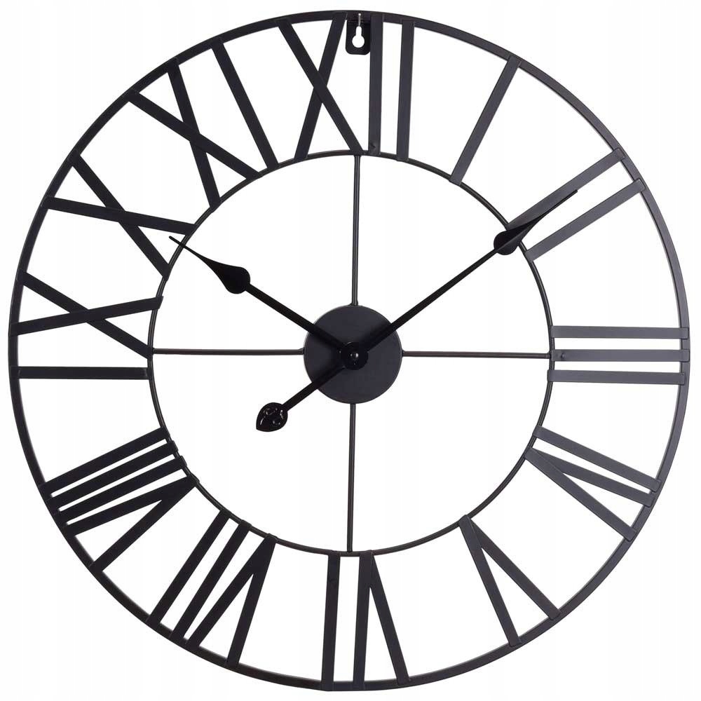 

Zegar Ścienny Metalowy Duży rzymski Vintage 57 cm