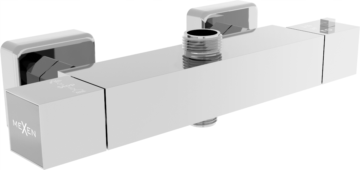 

Mexen Cube Bateria Termostatyczna Natryskowa Chrom