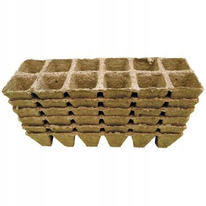 

Paletki torfowe 6x6 cm do rozsadzania rozsad 1 szt