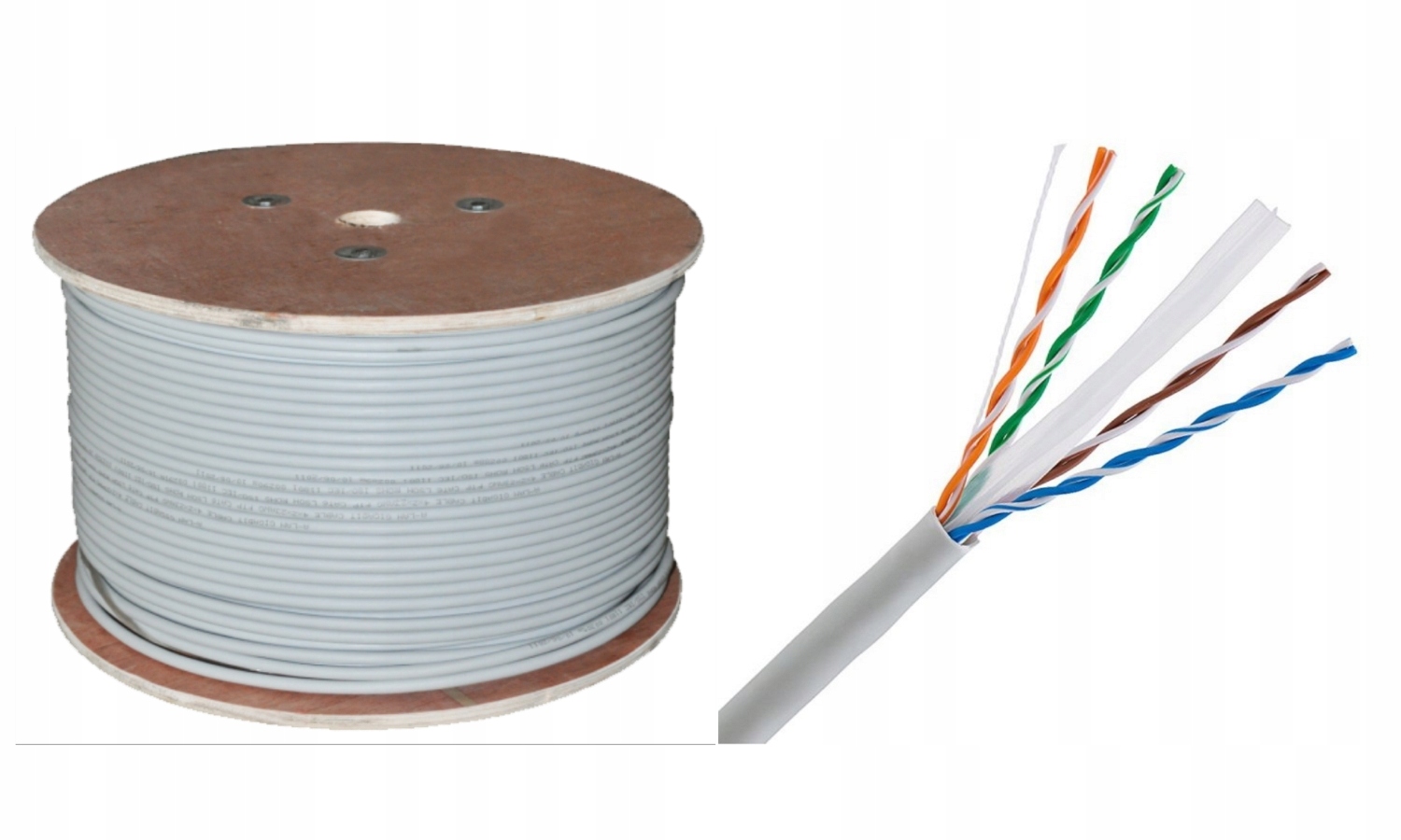 

Kabel skrętka drut U/utp kat.6A Alantec miedź 100%