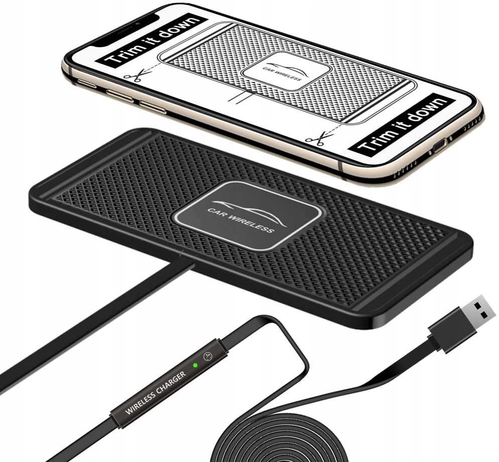 

Qi 10W mata indukcyjna ładowarka do samochodu