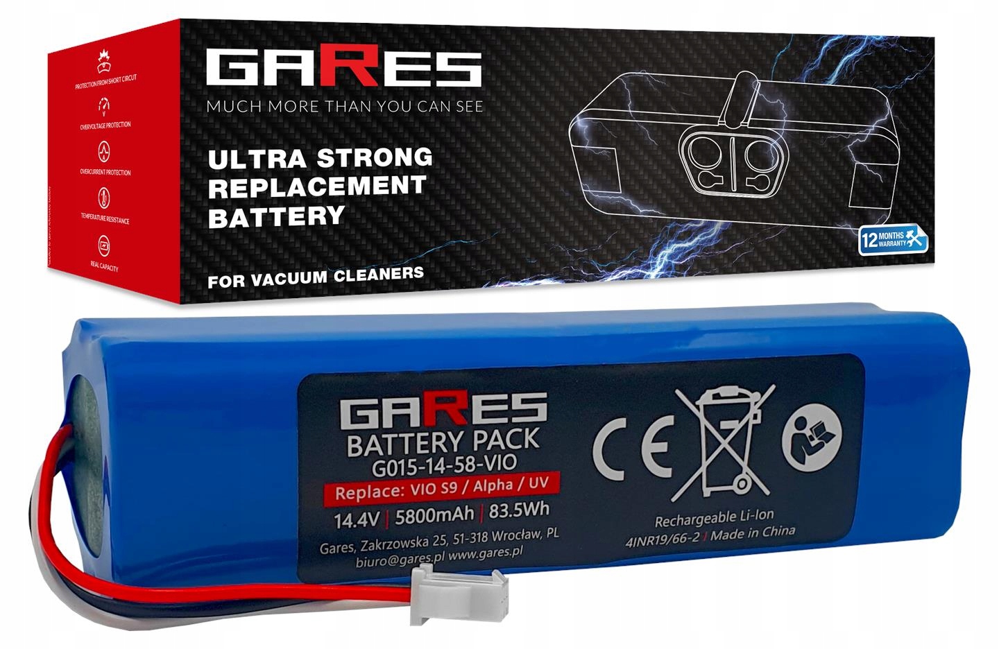 Baterie Akumulátor pro Robojet X-Force X-Level 14,4V 5,8Ah