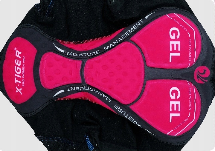 SPODENKI ROWEROWE SZORTY Z WKŁADKĄ ŻELOWĄ KOBIECE Rozmiar L