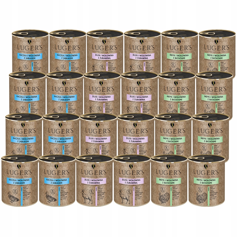 Luger’s Karma mokra dla psa mix smaków 24 x 800 g
