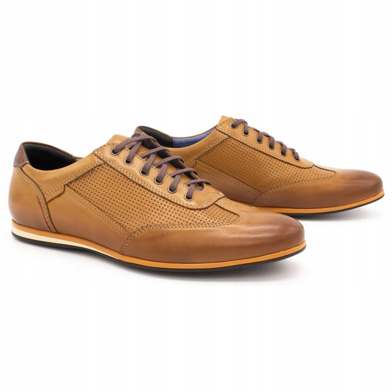 

Buty męskie skórzane casual 64/SŁ rude 41