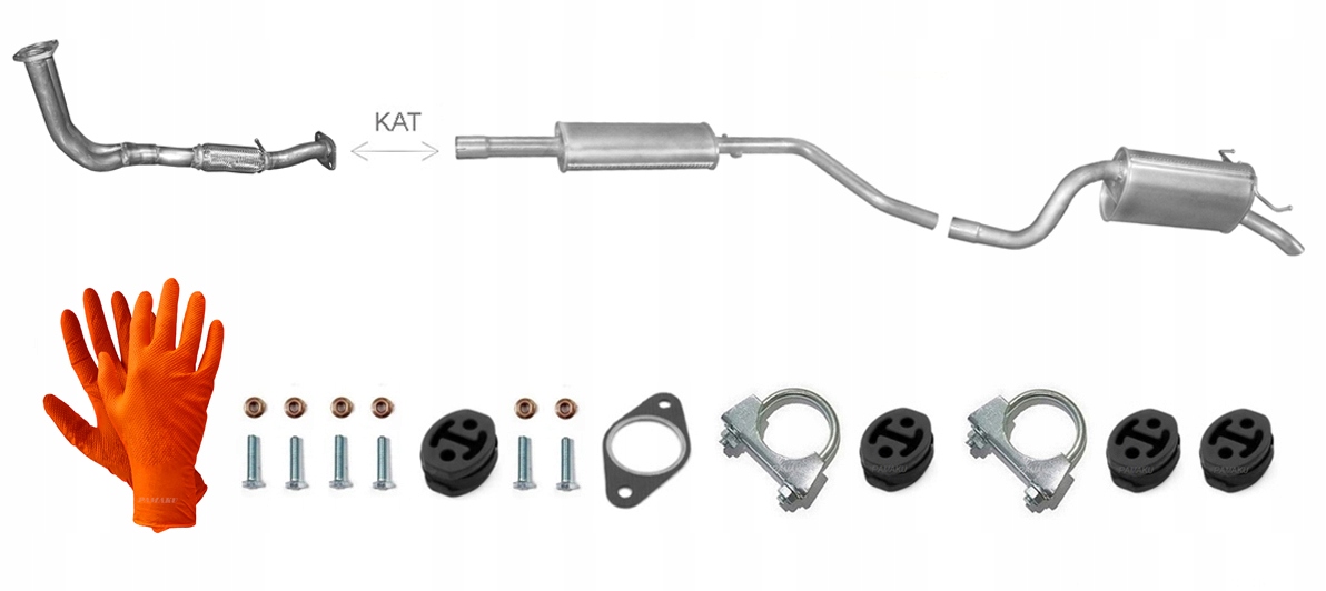 Fiat Punto II 1.9 Ds Diesel 44 kW (1999-2006) Výfukový Systém