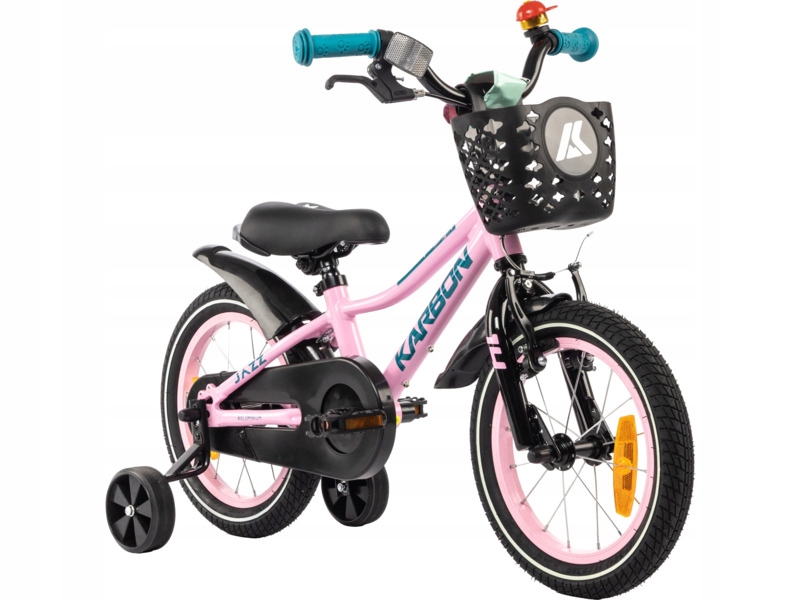 Rower dziecięcy Karbon Jazz 14 cali dla dziewczynki Różowy
