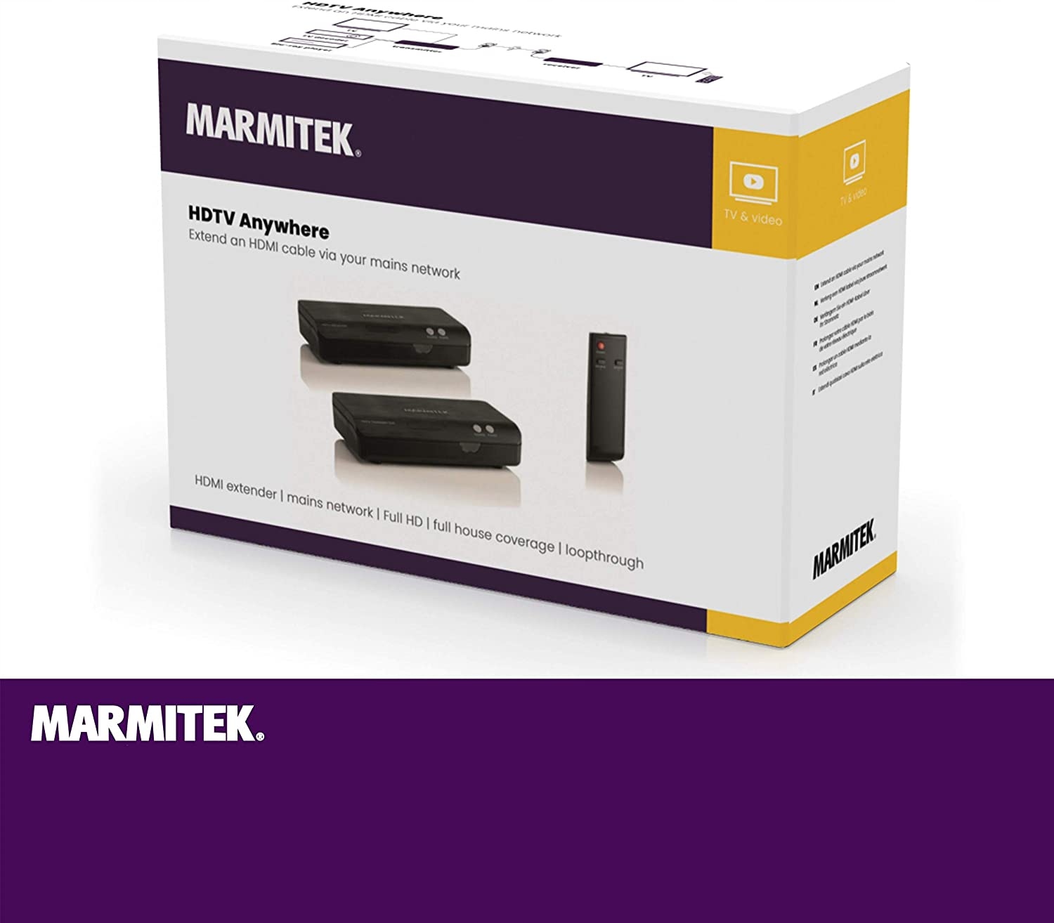 Bezprzewodowy przedłużacz HDMI Marmitek TV Model HDTV Anywhere