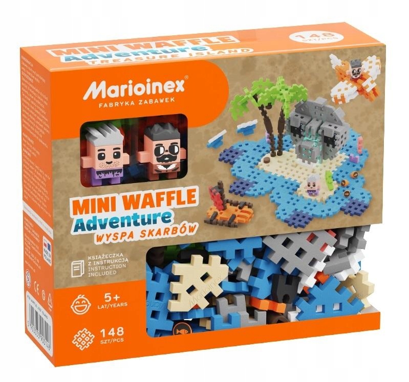 Klocki Mini Waffle Marioinex Wyspa Skarbów 148 el.