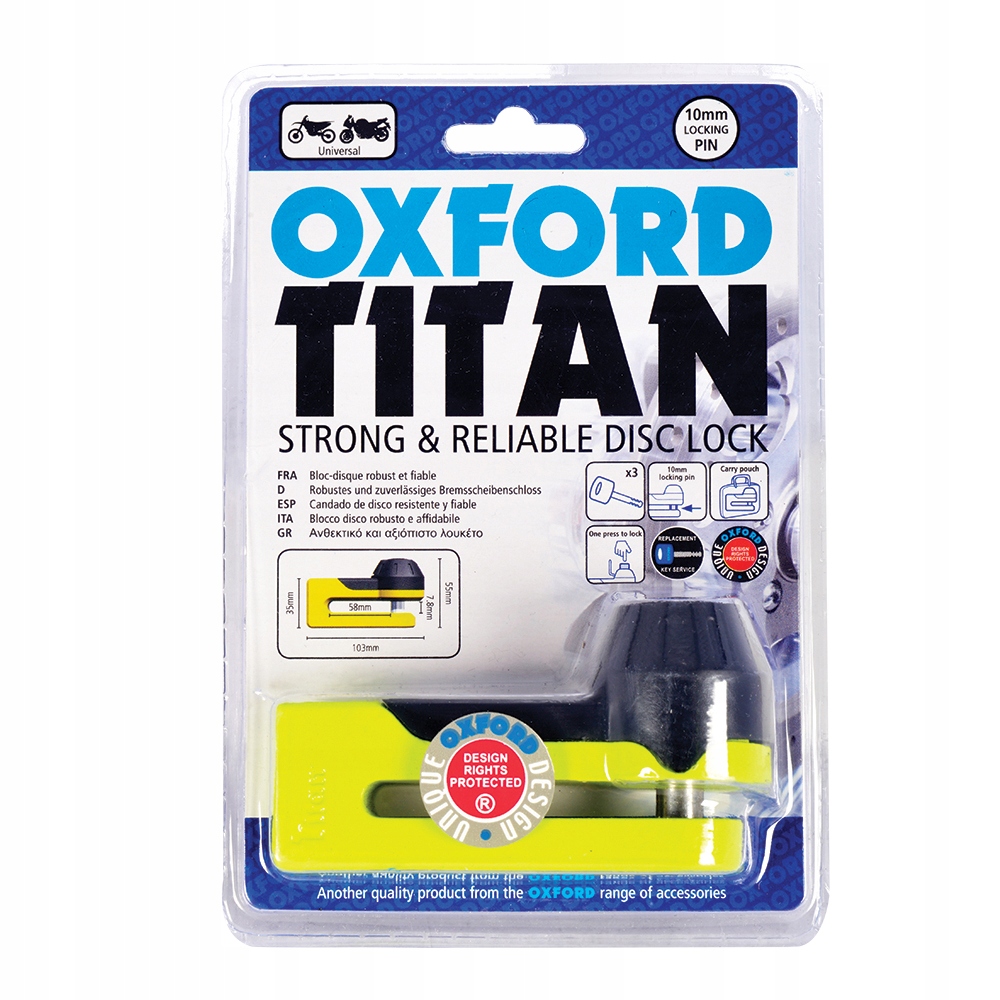 

Blokada Tarczy Hamulcowej Moto Oxford Titan 10MM