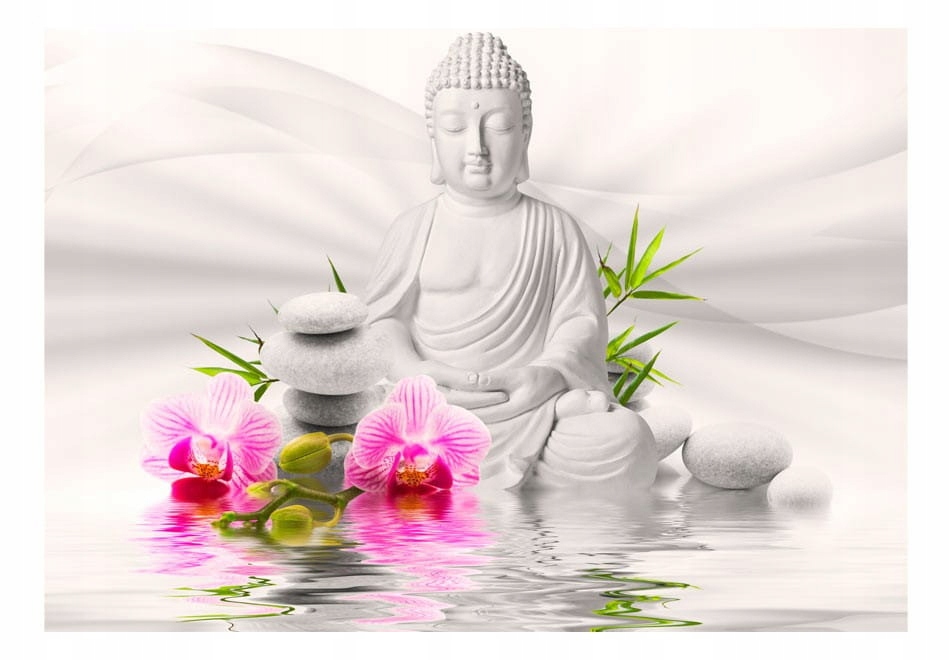 

Fototapeta - Budda i orchidee - 250X175