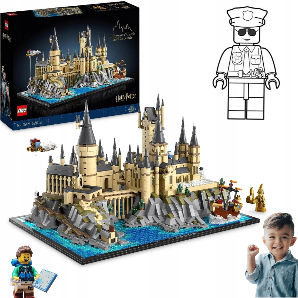 Sada 2v1 Lego 76419 Harry Potter Zámek Hogwart A Blána Dárek+bonus!