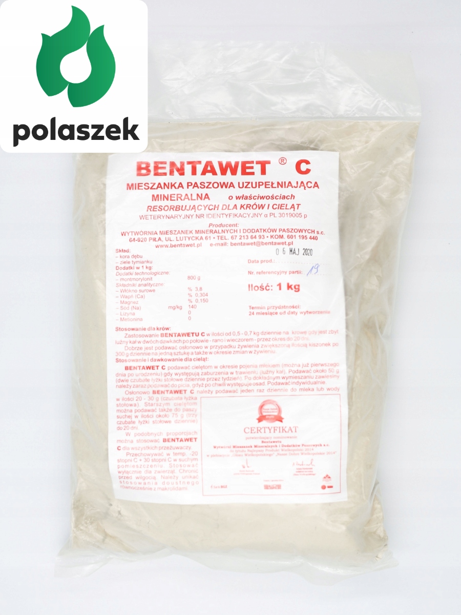 

Bentawet C Na Biegunkę Cieląt Krów Jagniąt 1 Kg