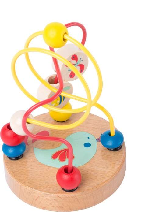 

Drewniana Przeplatanka Z Koralikami Ptaszek Gra