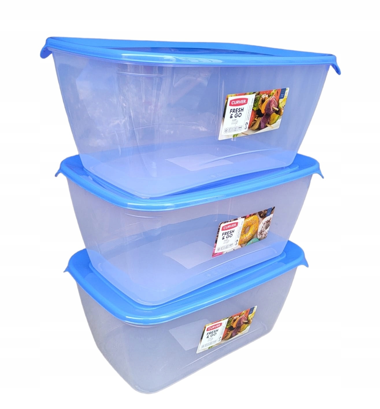 

Curver Pojemnik Fresh&go 5,0L Niebieski 3 Szt