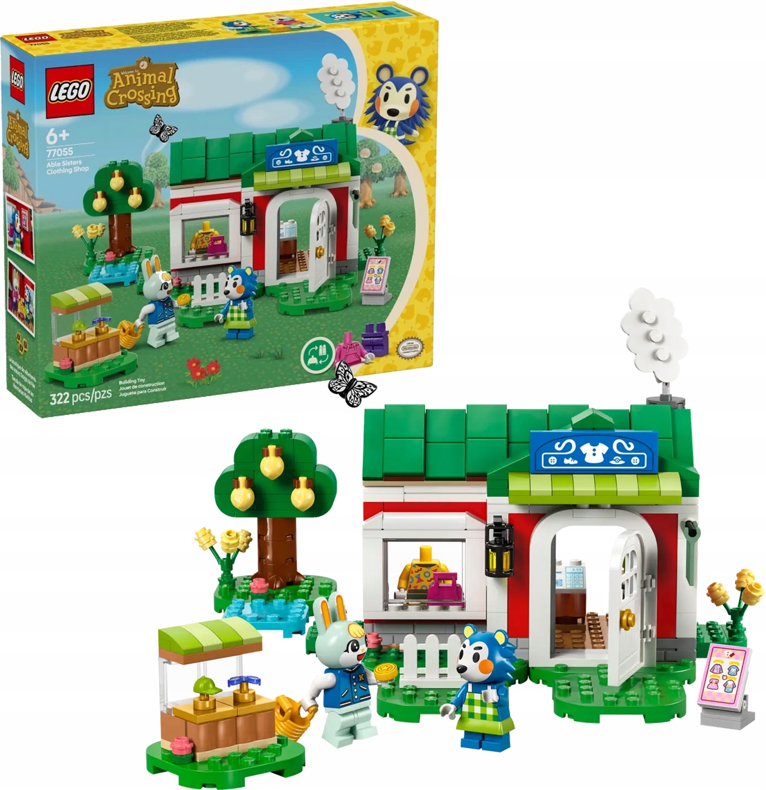 Lego Animal Crossing Able Sisters a obchod s oblečením 77055