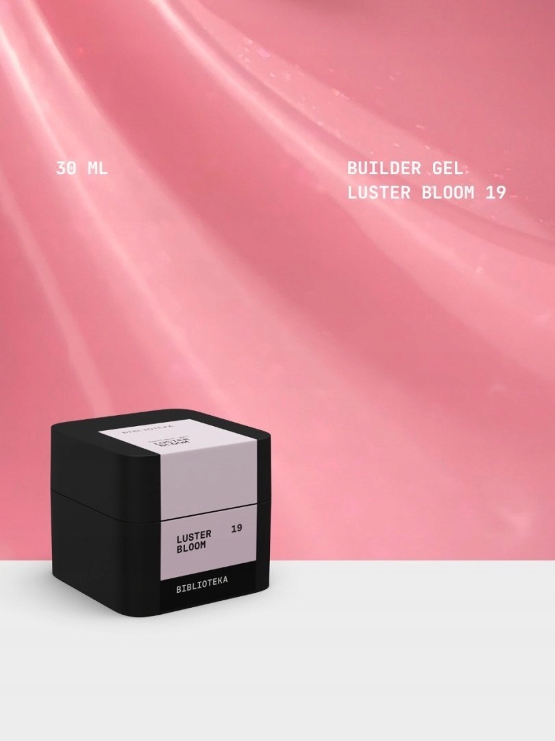 Builder gel 19 Bloom Luster różowy żel z drobinkami