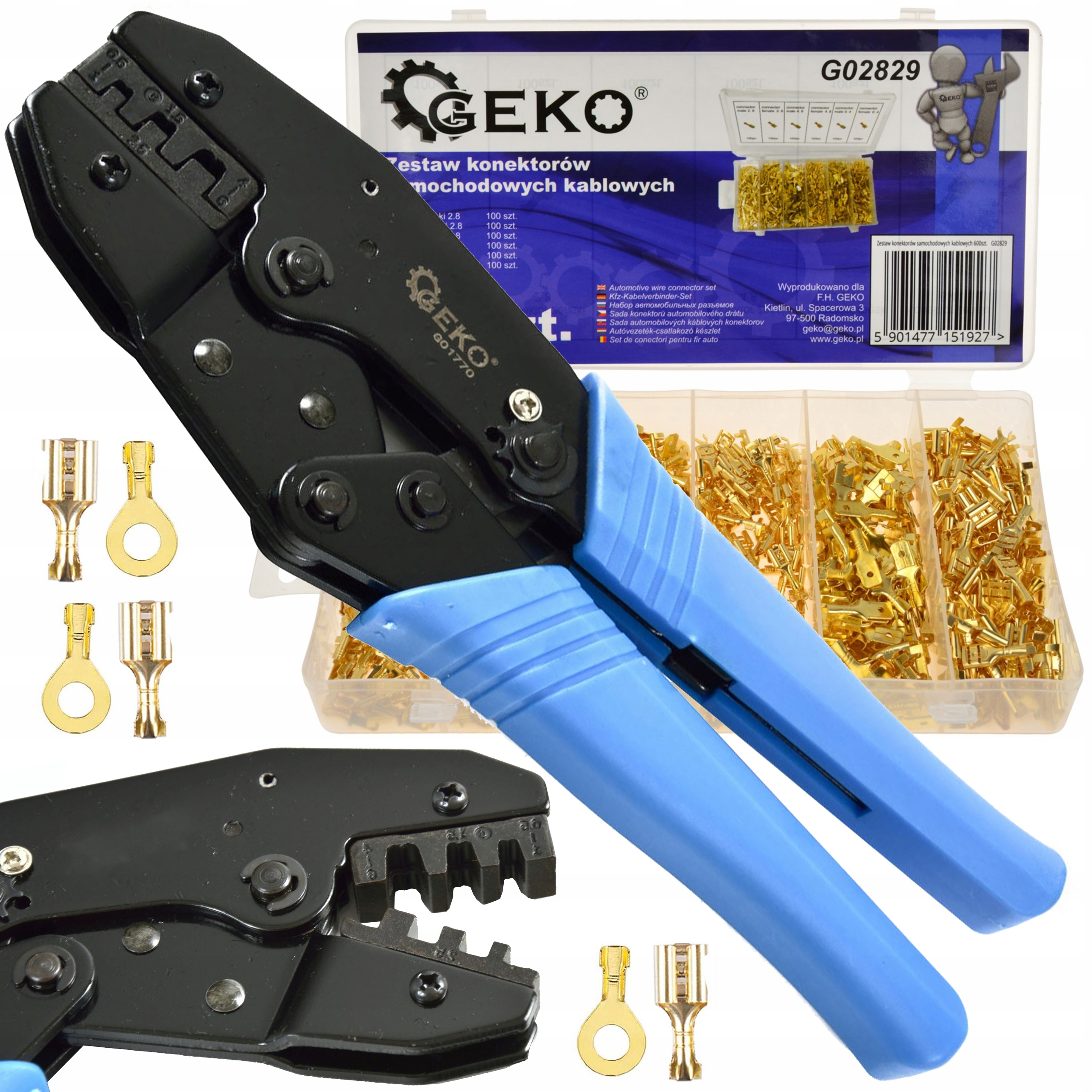 

Zaciskarka Praska Do Tulejek Konektorów +konektory