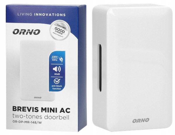 

Dzwonek Przewodowy Do Drzwi 230V Bim-bam Brevis