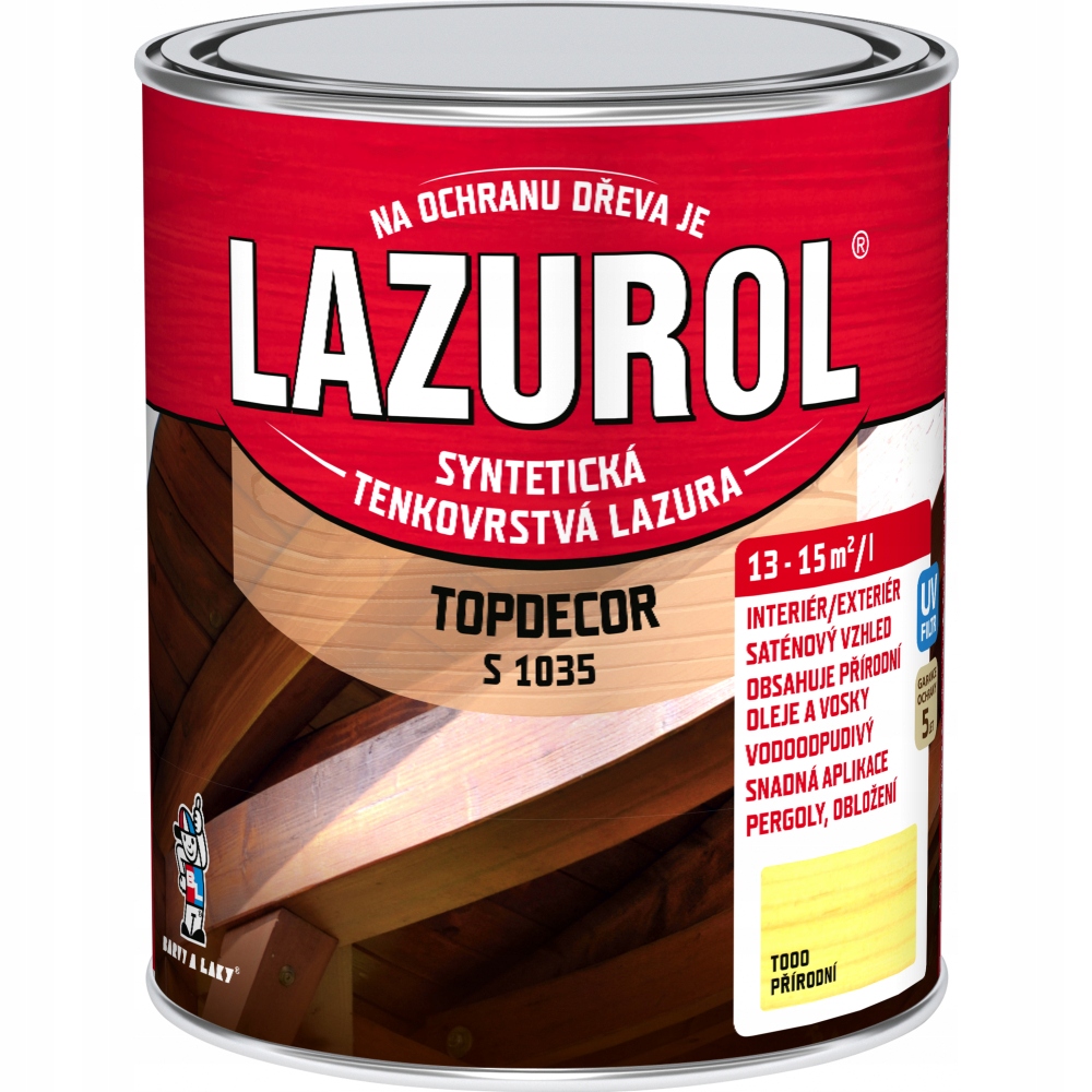 

Lazura z dodatkiem wosku Lazurol 0,75L Naturalny