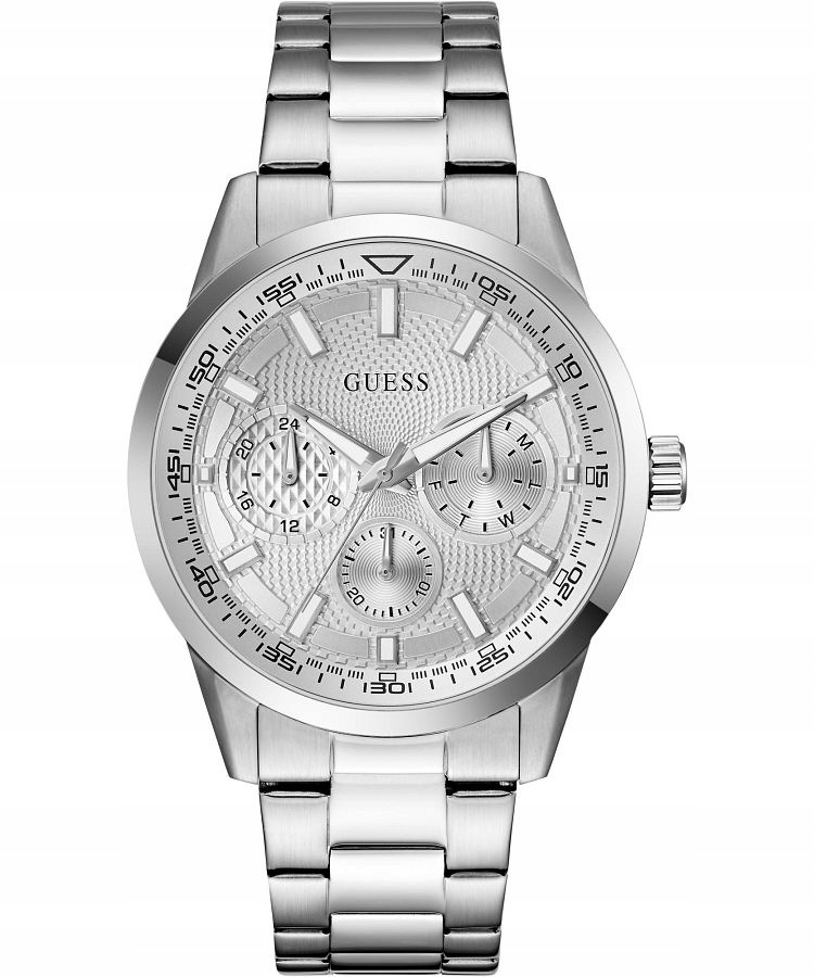 Pánské hodinky Guess Mens Silver Tone