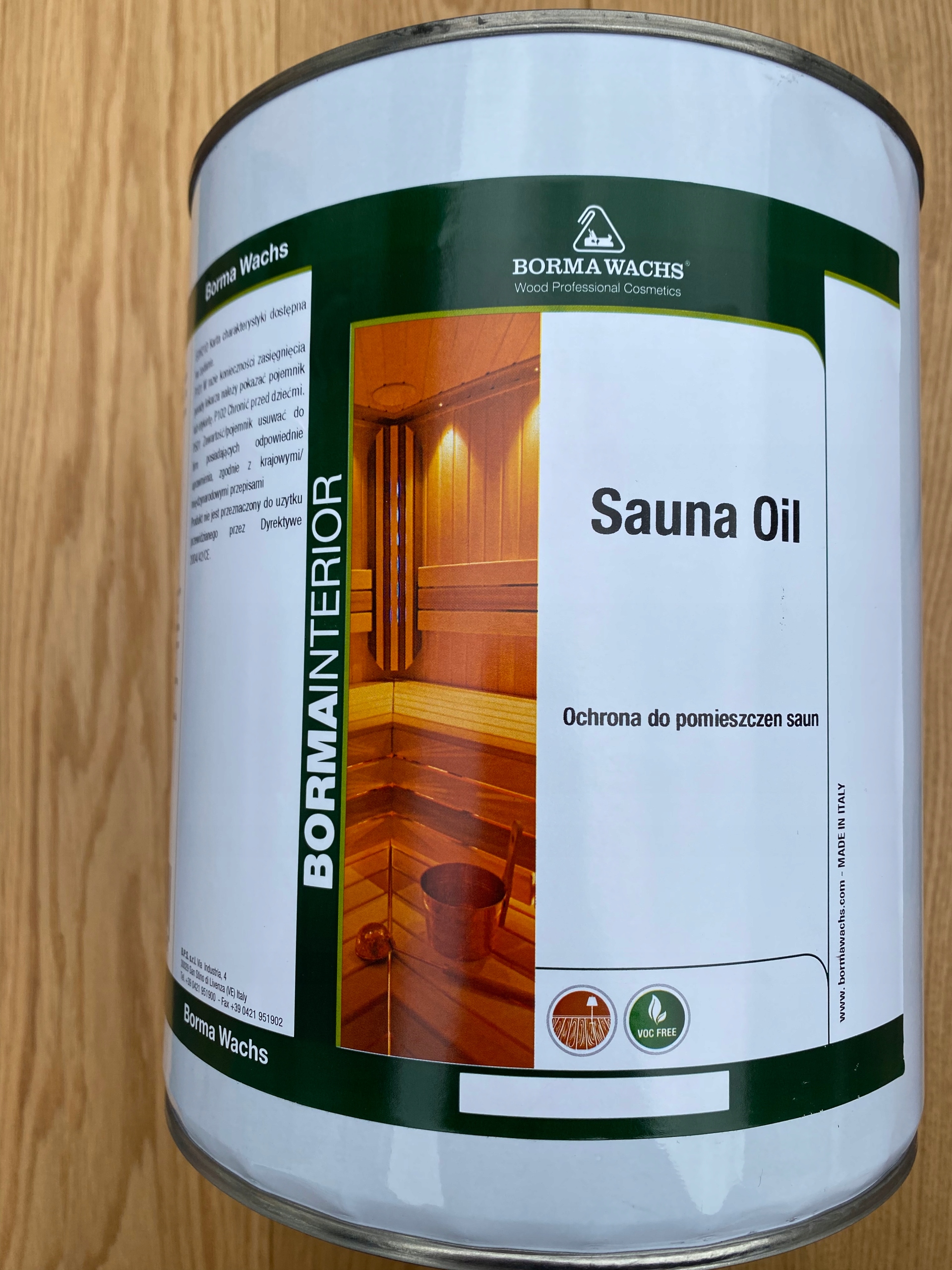 

Borma Sauna Oil Olej Zabezpieczający do Sauny 5L