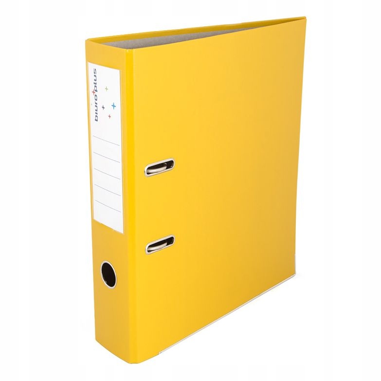 Segregator Biuro Plus A4 75 mm żółty