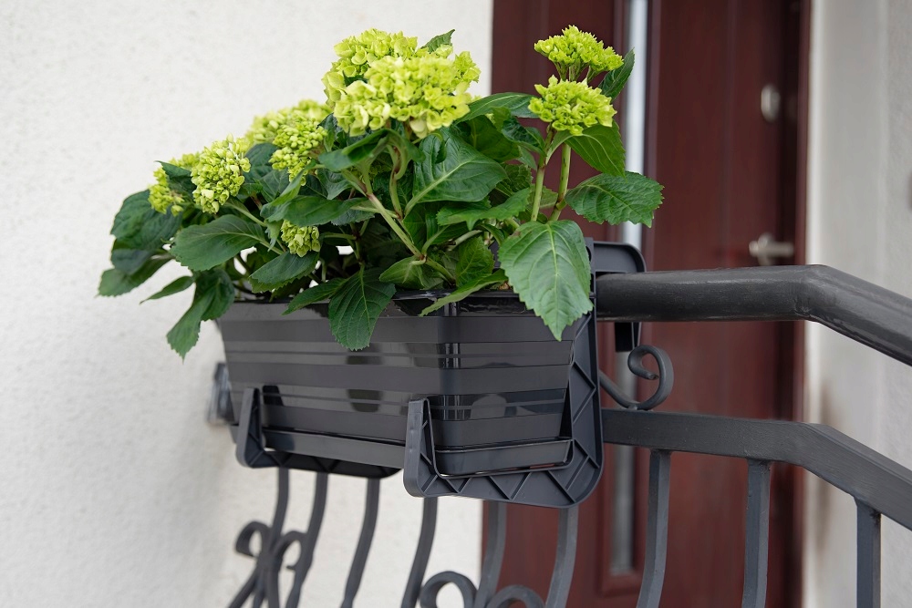 NOWOCZESNA DONICZKA BALKONOWA DONICA NA BALKON KWIATY ROŚLINY 60cm ANTRACYT Kod producenta DONICZKA