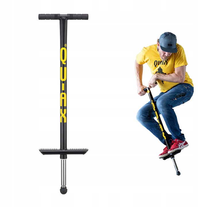 POGO skoczek QU-AX markowy MOCNY pogo stick monolit SOLIDNY 50-80kg Marka inna