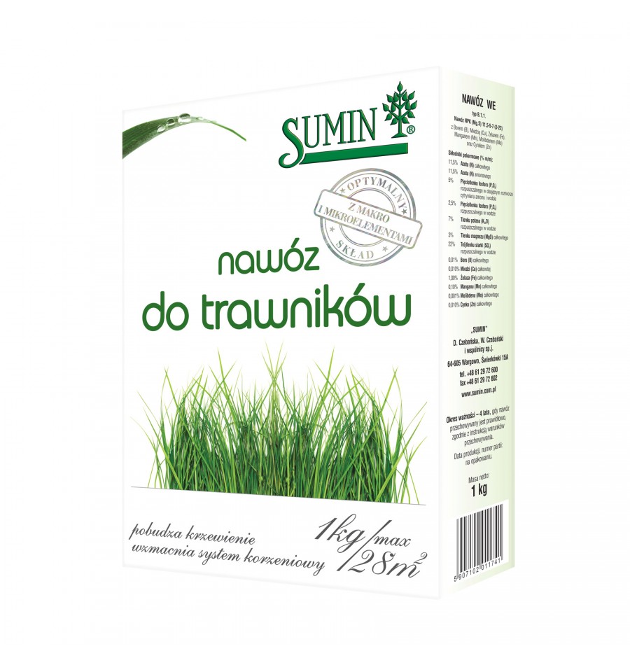 

Nawóz do trawników 1kg mikroelementy