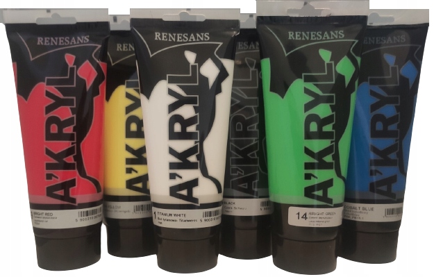 Renesance A'kryl sada akrylových barev 6x200 ml.