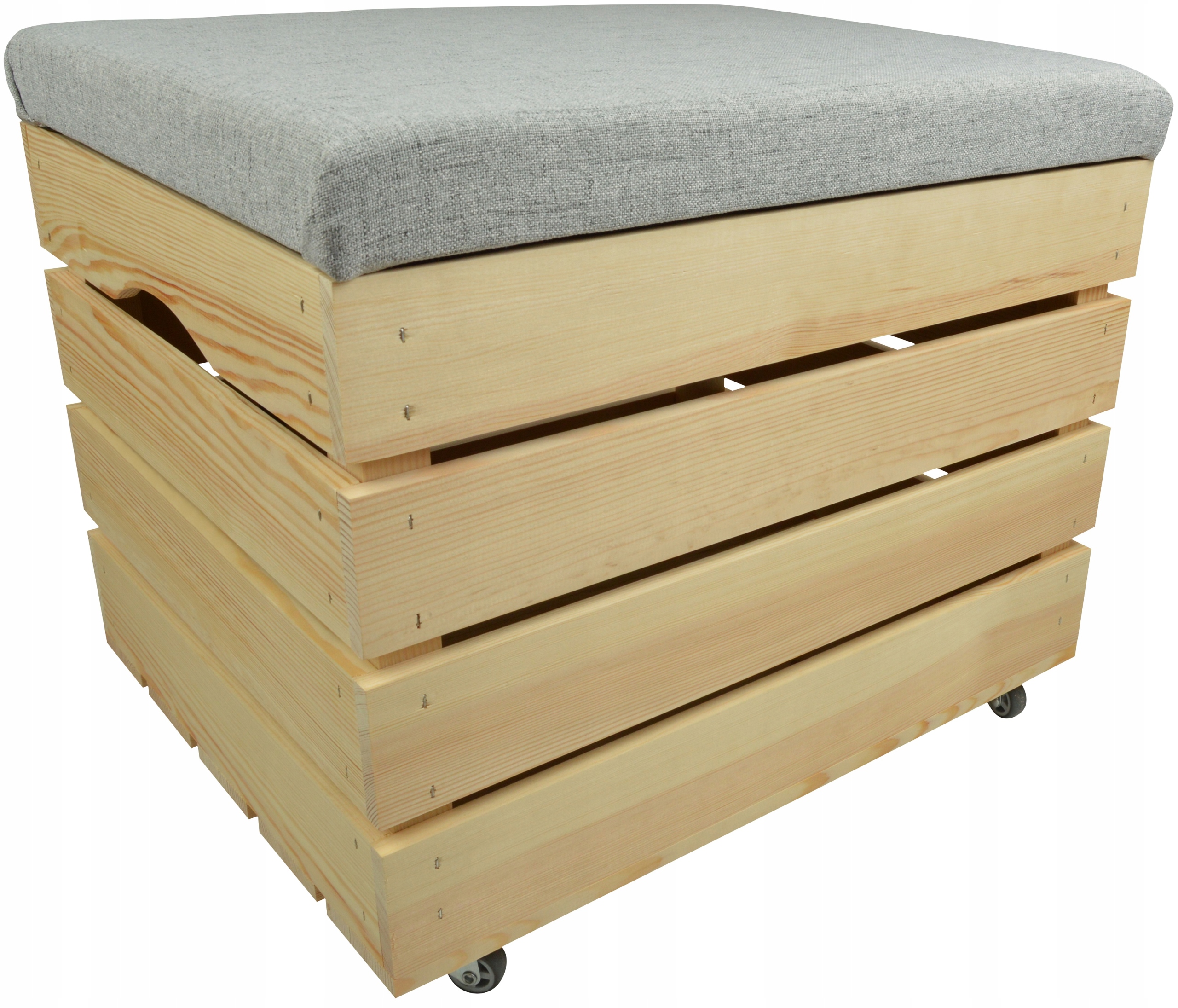 Taburet Borovice Kufřík Dřevěná Truhla Úložný Prostor