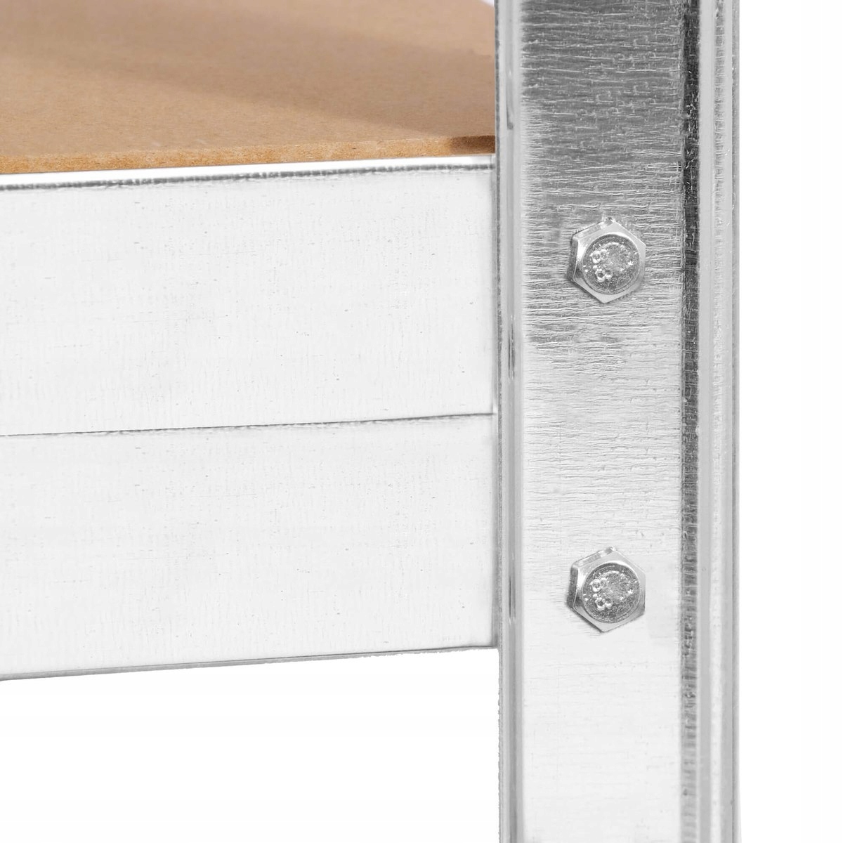 REGAŁ METALOWY MAGAZYNOWY WARSZTATOWY GARAŻOWY Z PÓŁKAMI MDF 205x120x45cm Producent Springos