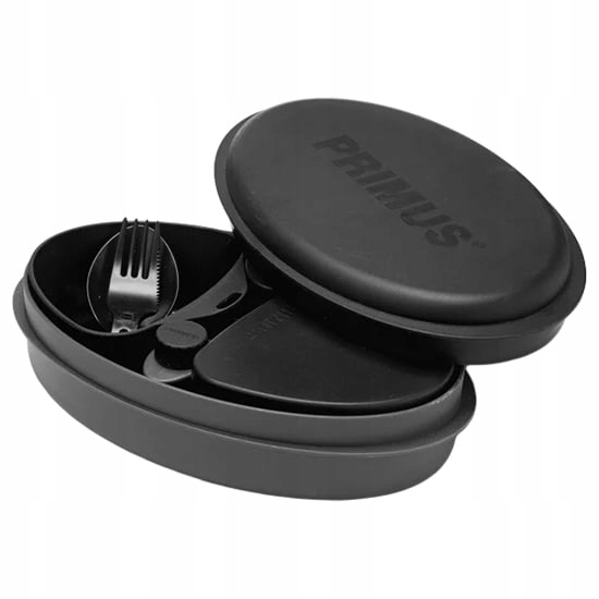 Zestaw naczyń turystycznych biwakowych Primus Meal Set 8 elementów Black