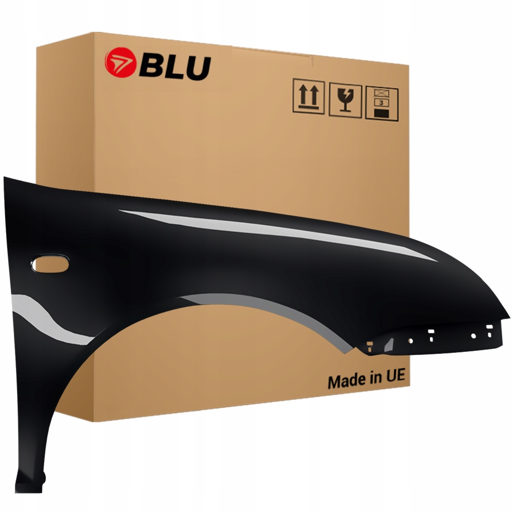 Blu Blatník Vw Bora L041 LO41 pravý černý 98-05 1J přední pozink Schwarz