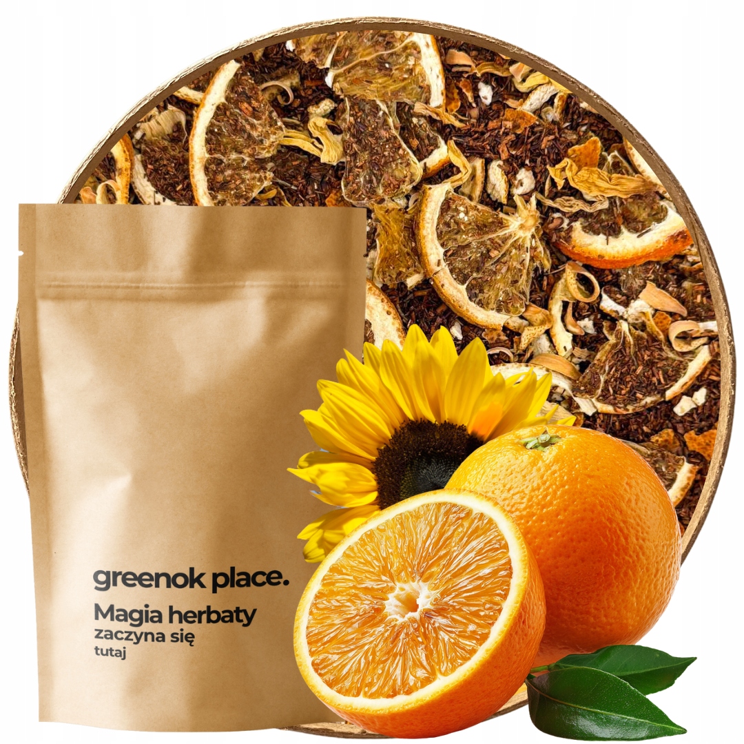 Levně Rooibosový Čaj Orange Fire 1000g Citrus pomeranč 1kg Velkoobchod