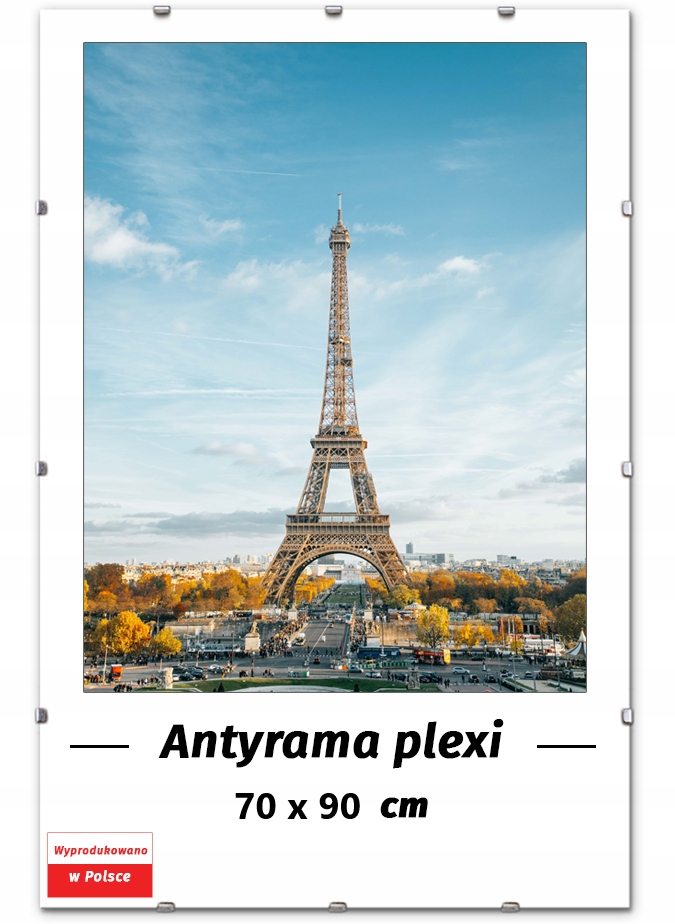 ANTYRAMA PLEXI 70x90 90x70 cm RAMKA NA PLAKAT