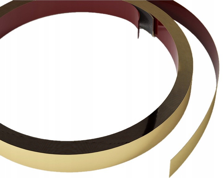 Dekorativní Lišta Samolepicí Zlatá Gold Brushed Plochá 3 cm x 500 cm