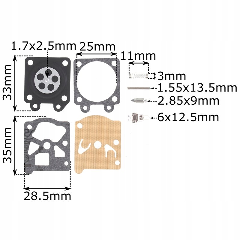 Zestaw naprawczy do gaźnika piły nac membrana pilarki Marka LSP