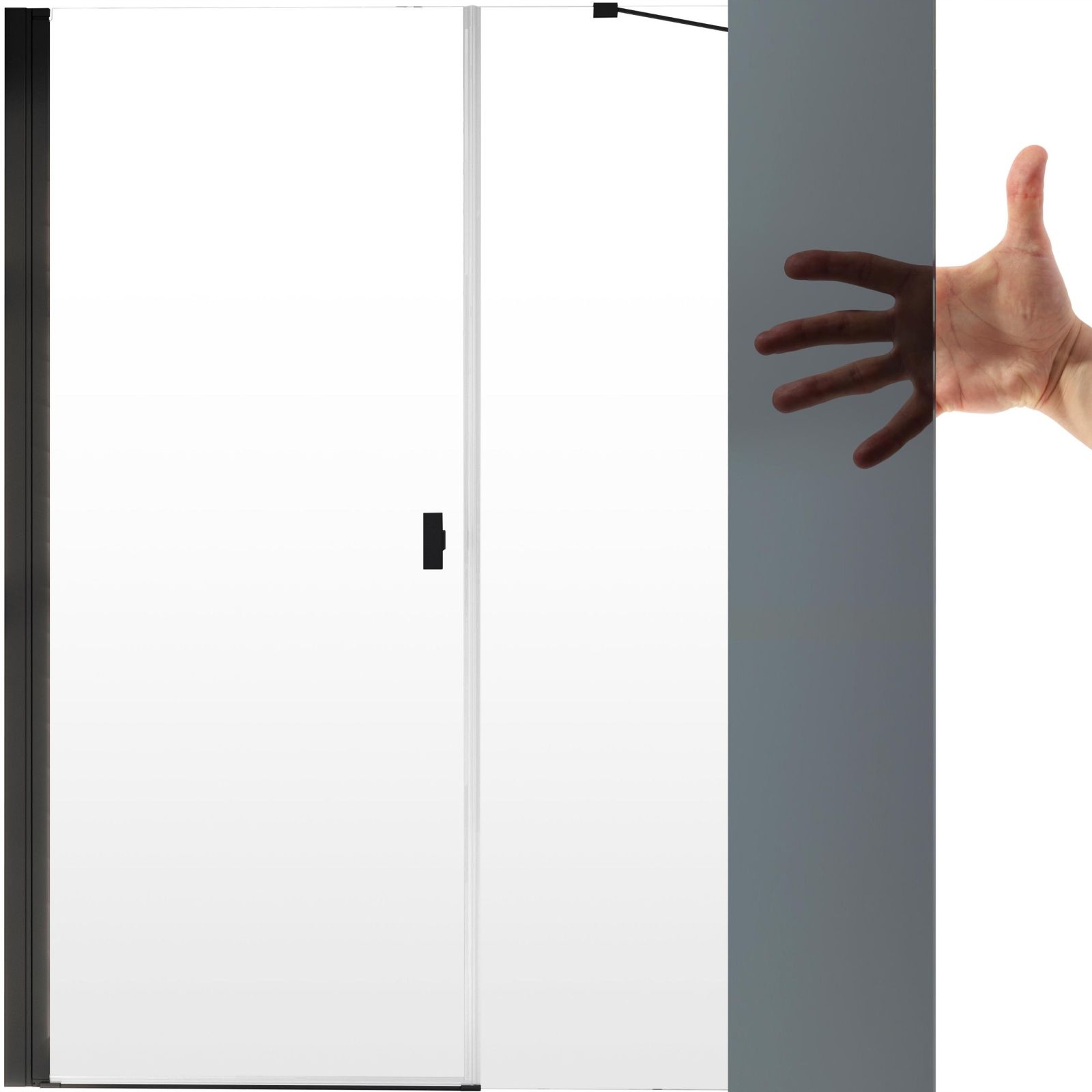 Drzwi prysznic RADAWAY Nes Black DWS 140 L grafit