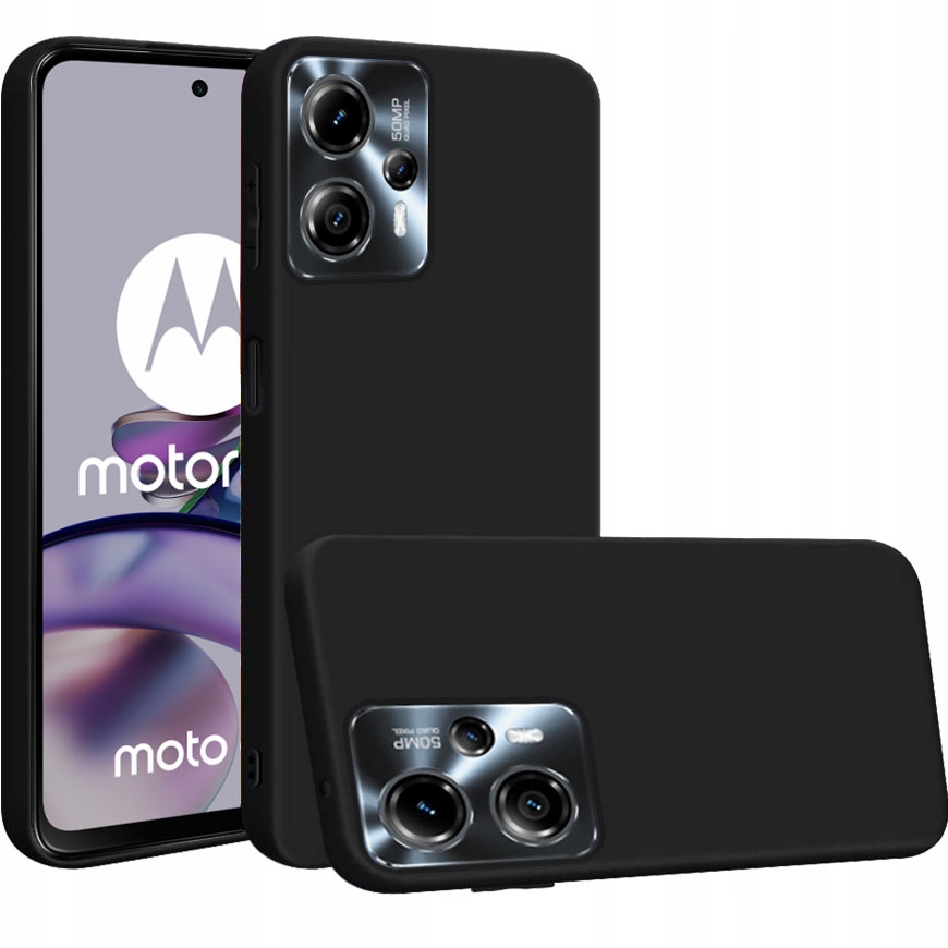 ETUI do MOTOROLA MOTO G13 / G23 MATOWE SLIM SOFT MATT CASE SLIM + SZKŁO 9H