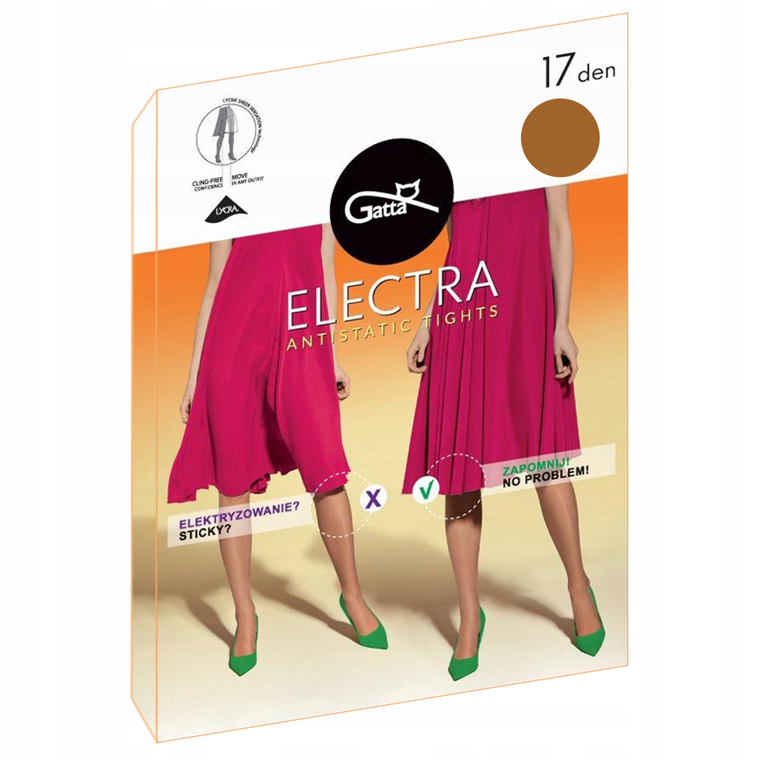 

Gatta rajstopy Electra 17 den Lycra Golden 4-L